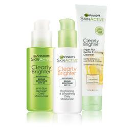 skinactive clearly brighter product line